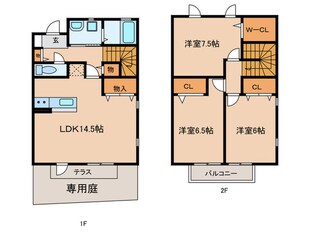 ニュ－エイトＥ棟の物件間取画像